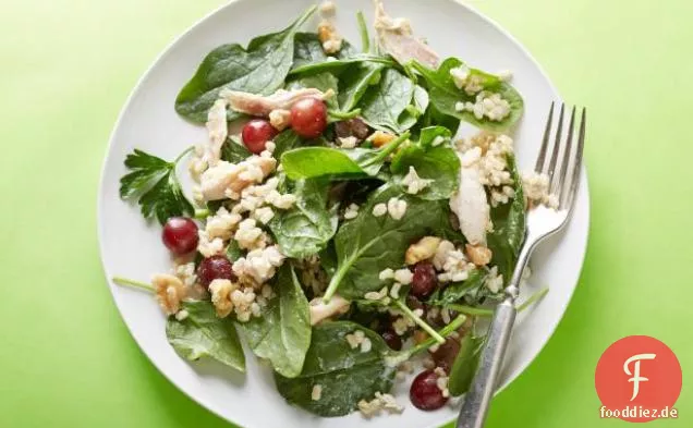 15-Minuten-Salat mit Hühnchen, Reis und Trauben