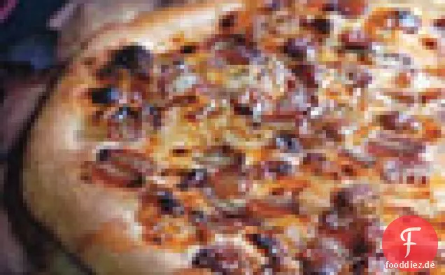 Gorgonzola und Trauben Pizza