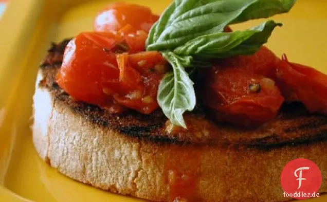 Bruschetta mit Warmen Tomaten