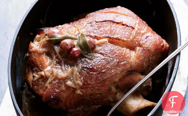Schweinefleisch in Champagneressig geschmort