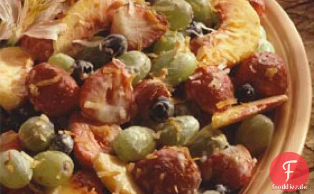 Kokos-Crème-Obstsalat