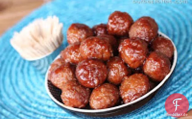 Süß-saure Fleischbällchen (oder Cocktailwürste)