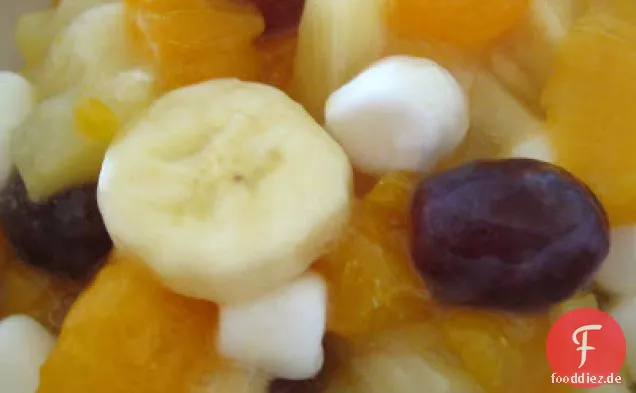 Pfirsich-Obstsalat