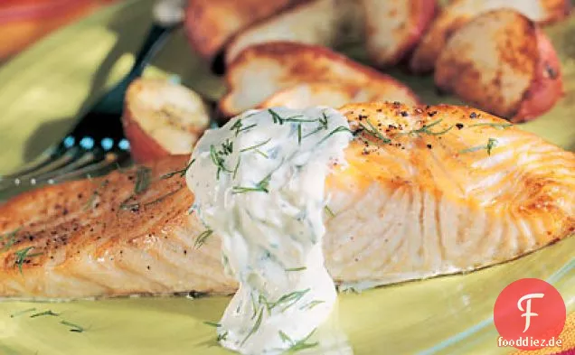 Lachs mit Senfcreme