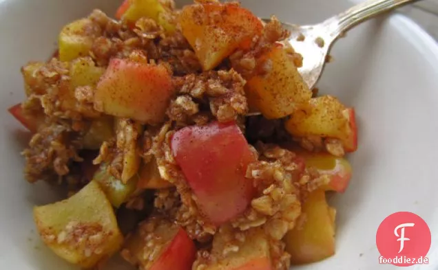 Mikrowelle gebackener Apfel