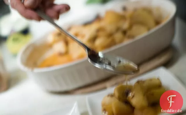 Äpfel mit Vanille und Lavendel