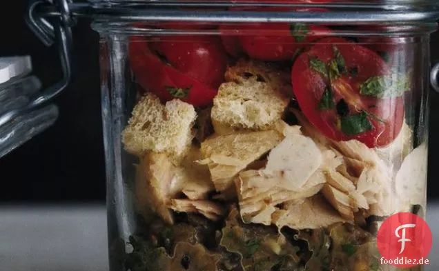 Thunfisch Tonnato mit Auberginensalat
