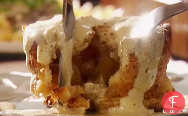 Apfel-Charlotte mit Zimt-Sabayon