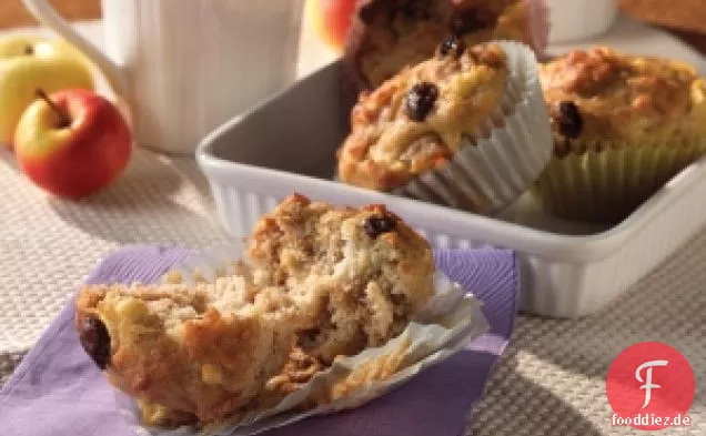 Post Apfel-Rosinen-Kleie-Muffins