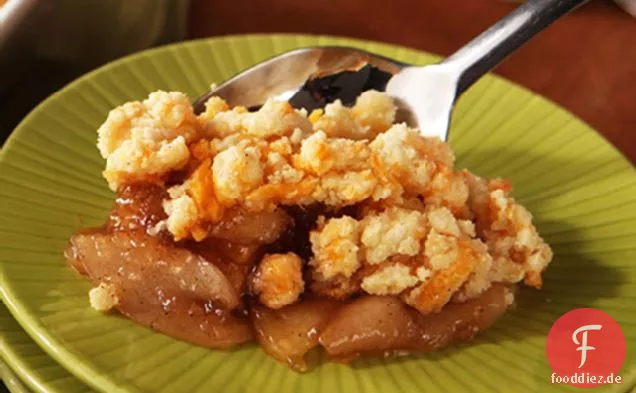 Apple Cobbler mit Cheddar-Käse-Keks