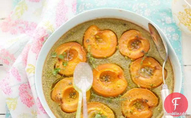 Gluten-Und Milchfreie Aprikosen Und Pistazien-Clafoutis