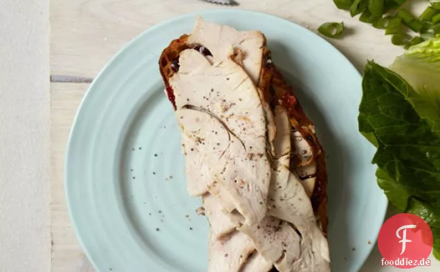 Truthahn-Sandwiches mit Cranberry-Aprikosen-Relish