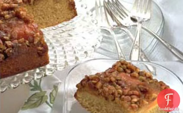 Aprikose Pecan Upside-down-Kuchen