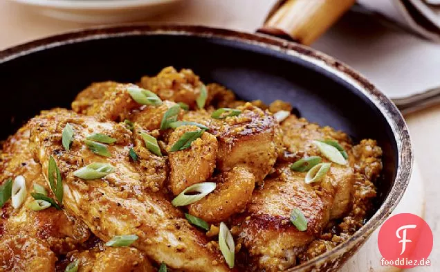 Huhn Mandel-Curry mit Aprikosen