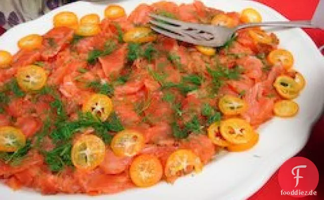 Ouzo geräucherter Lachs