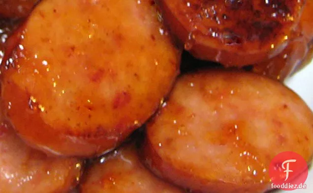 Aprikose Kielbasa Scheiben