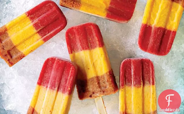 Geschichtete Fruitsicles