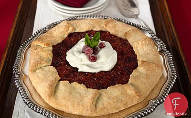 Rustikale Aprikose-cranberry-Torte