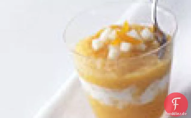 Aprikose Ingwer Birne Parfaits