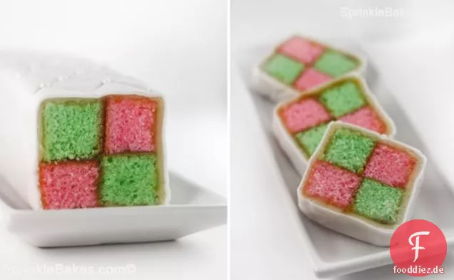 Frühling Battenburg-Kuchen