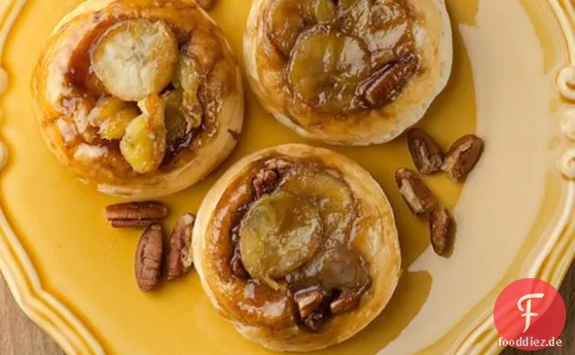 Schnelle Banane klebrige Brötchen