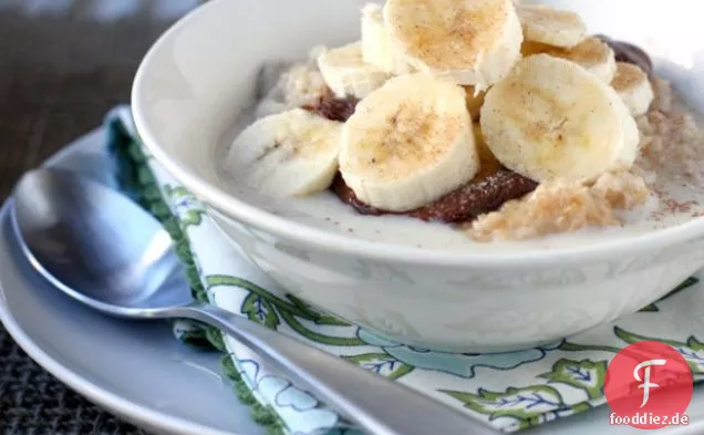 Bananen-Nutella Haferflocken