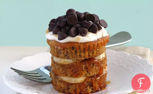 Bananen-Karamell-Cupcakes