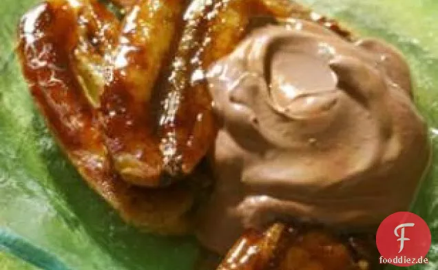 Geröstete Bananen mit Schokoladen-Joghurt-Creme