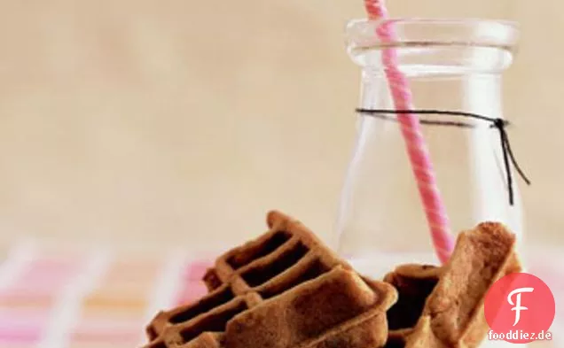 Bananen-Schokoladen-chip-Waffeln