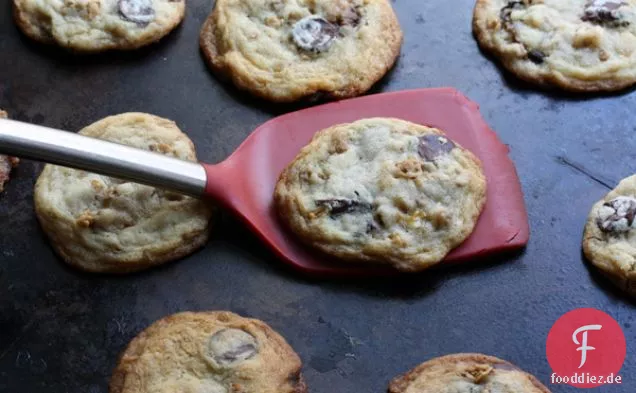 Banane, Schokolade Chip & Müsli Cookies