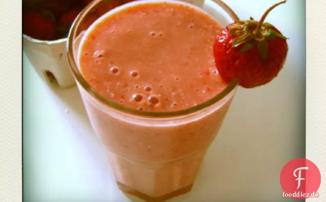 Erdbeere Sonnenaufgang Smoothie