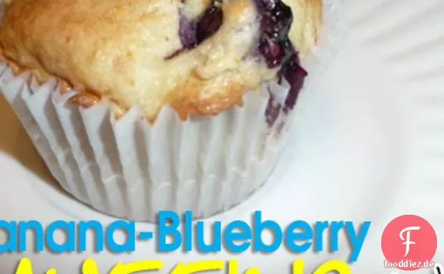 Glutenfreie Bananen-Heidelbeer-Muffins