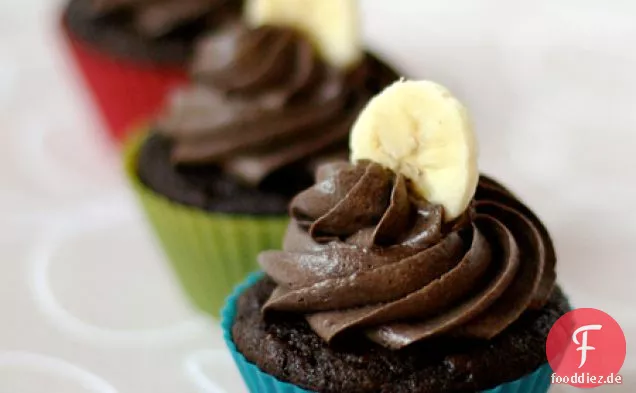 Schoko-Bananen-Cupcakes