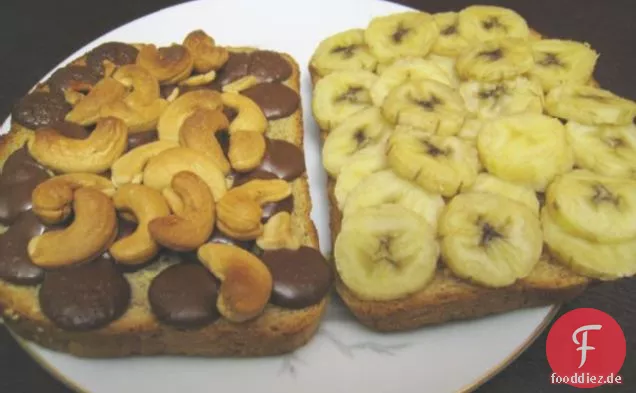 Banane Schokolade Cashew Panini