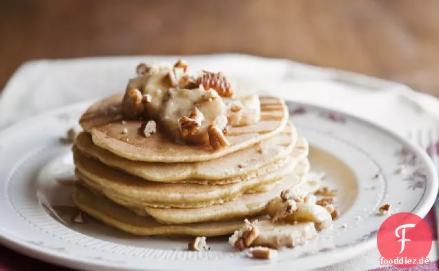 Geröstete Bananen-Vollkornpfannkuchen