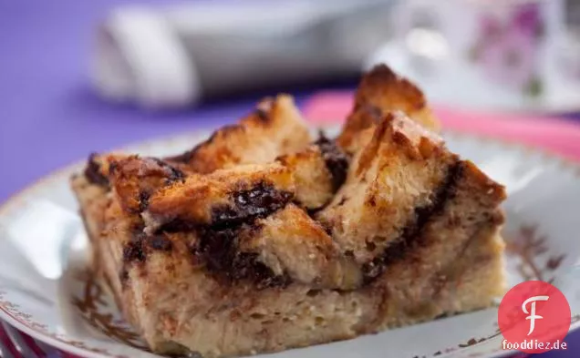 Nutella Banane Brioche Brot Pudding