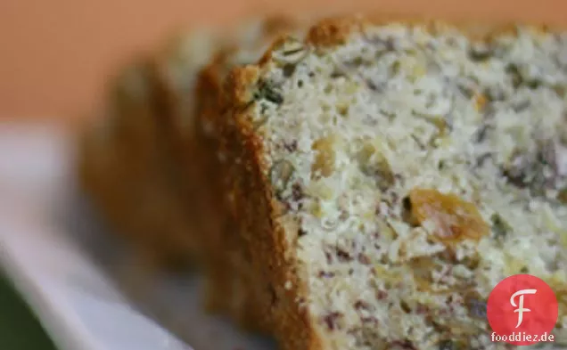 Gebratene Banane-Kürbis Frühstück Brot Rezept