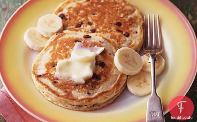 Bananen-Schokoladen-Chip-Pfannkuchen