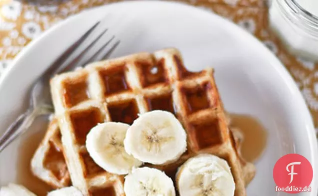 Bananenbrot Hefewaffeln