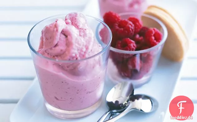 Schnelles Himbeer-Bananen-Eis