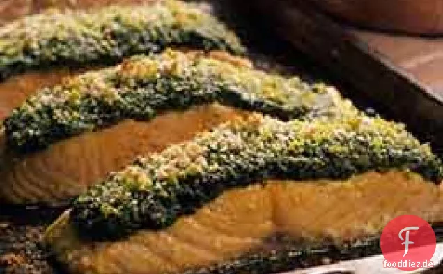 Pesto-Kruste Lachs