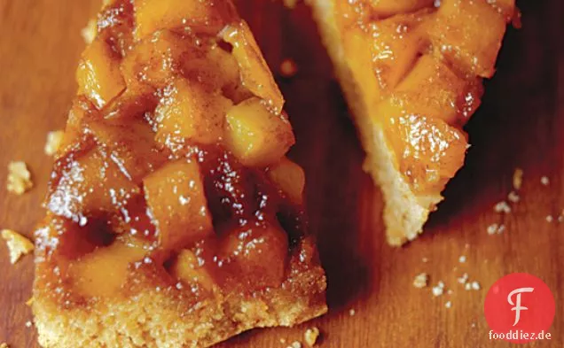 Ananas (oder andere Früchte) Pfanne auf den Kopf Kuchen