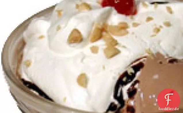 Heiße Fudge Sundaes