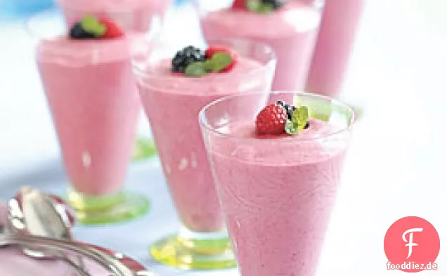 Himbeer- und Brombeermousse