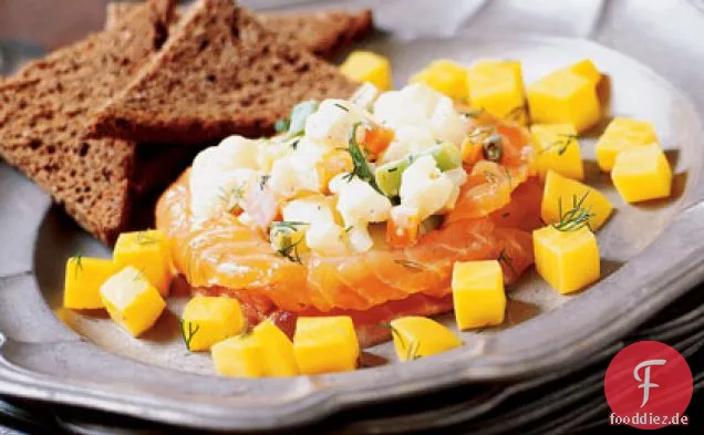 Gravlax mit russischem Salat