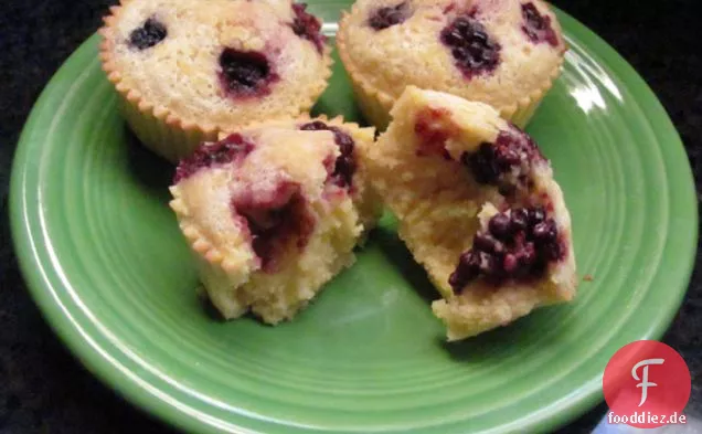 Blackberry Maismehl Cupcakes