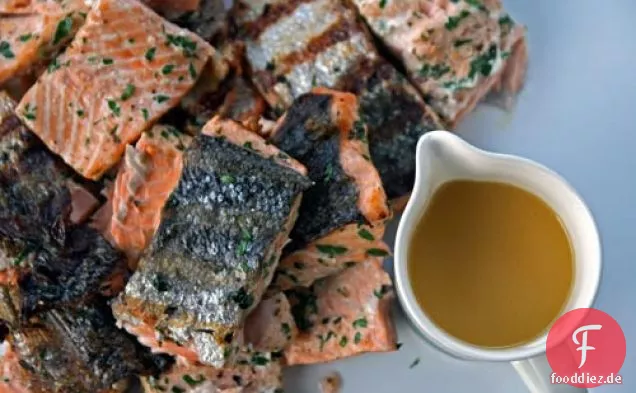 Abendessen heute Abend: Lachs mit Zitrus-Dressing