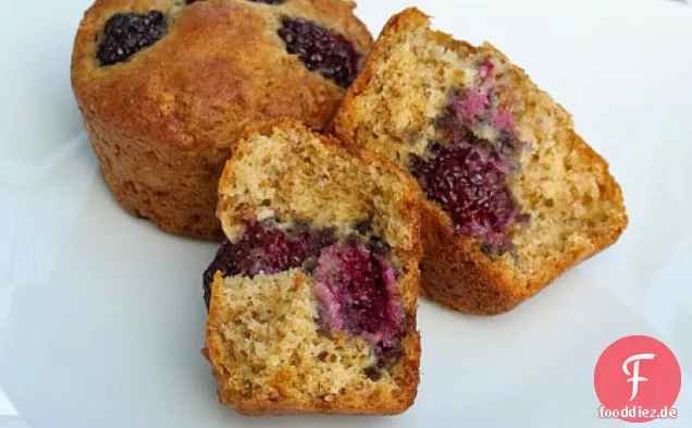Blackberry-Kleie-Muffins