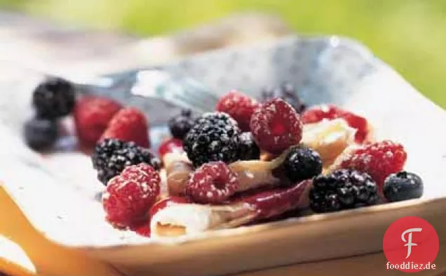 Brombeer-Frischkäse-Crepes