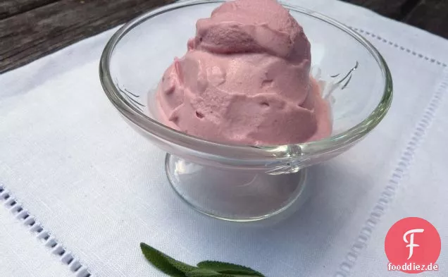 Salbei infundiert Pflaume-Brombeere-Honig Gelato